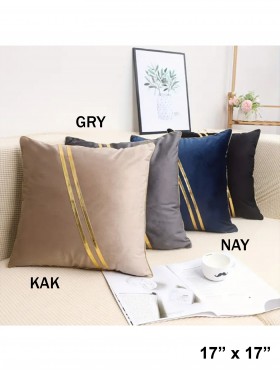 Gold Striped Cushion & Filler